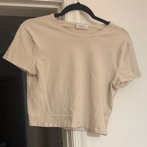 Babaton Cream Crop Top